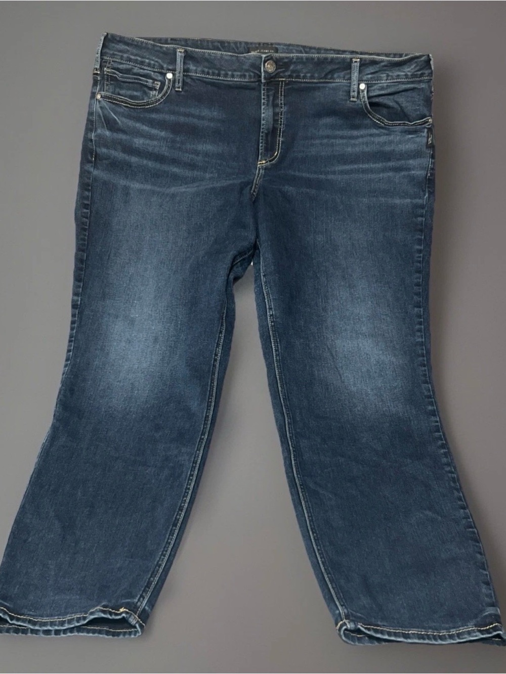 Silver Jeans Elyse Straight Women’s SZ24/L31 Dark Wash Mid Rise J04